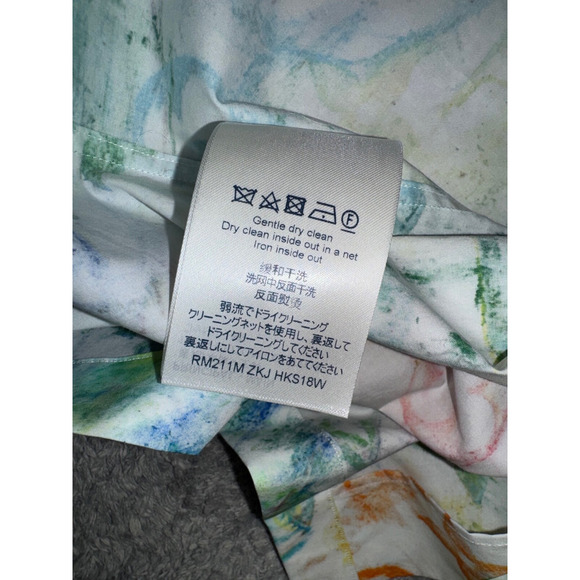 Louis Vuitton Pastel Multicolor Monogram Logo Short Sleeve Button Down Shirt L - Picture 13 of 13